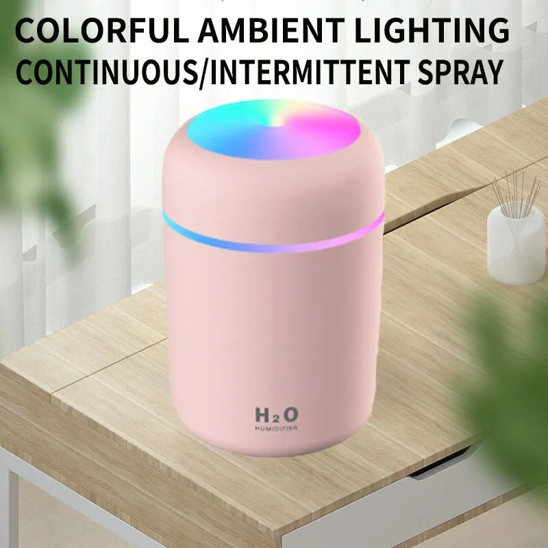 300ML Air Humidifier Colorful Atmosphere Light