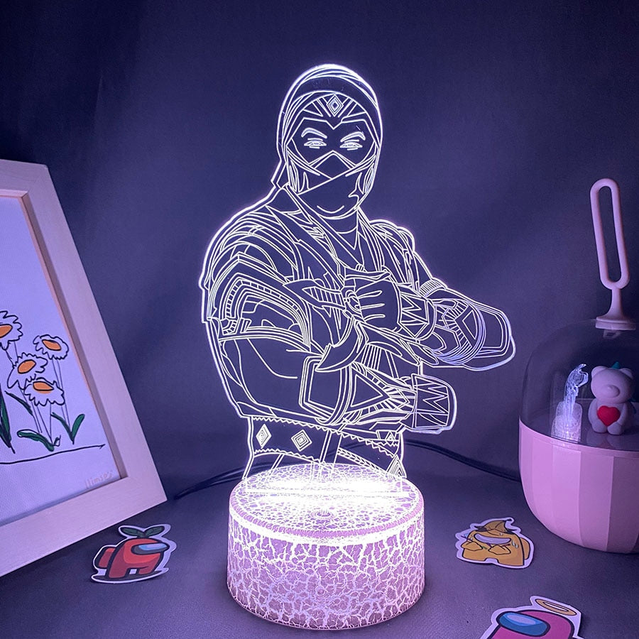 Hot Game Mortal Kombat Sub-zero 3D Nightlights