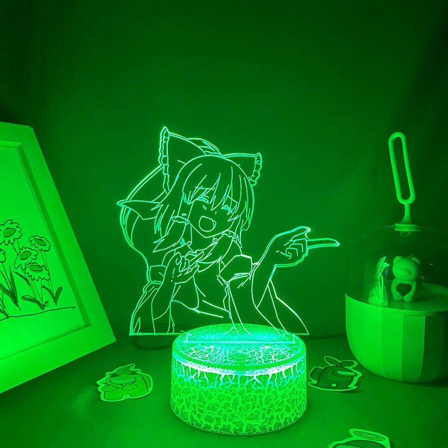 Touhou Project Figure Reimu Hakurei 3D Night Lights