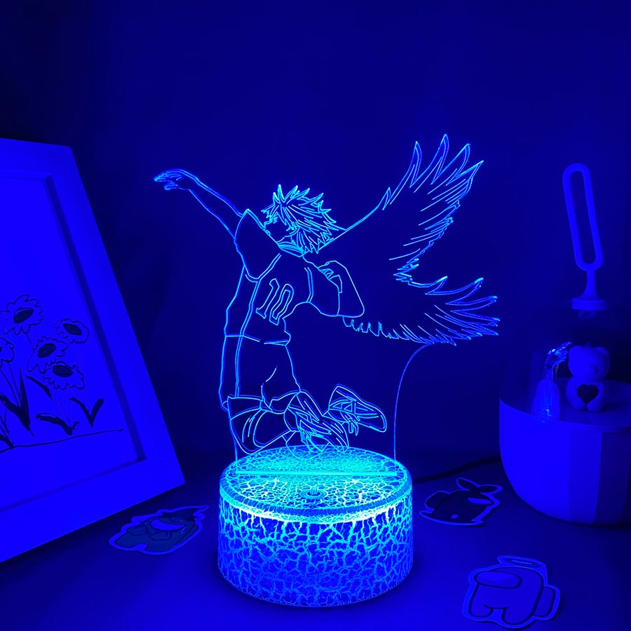 Haikyuu 10 Hinata Shoyo 3D LED Night Light