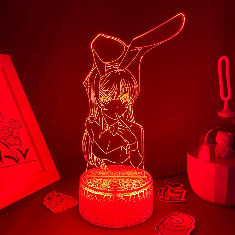 Bunny Girl senior Waifu Mai Sakurajima Night Lights