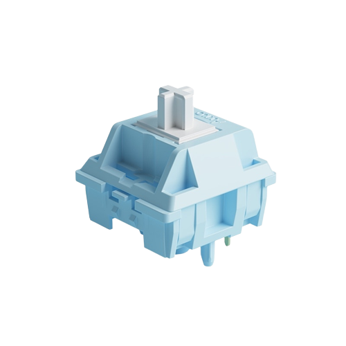 Akko CS Snow Blue Grey Switch 5 Pin 43gf Linear Switch Compatible with MX Mechanical Keyboard (45 pcs)