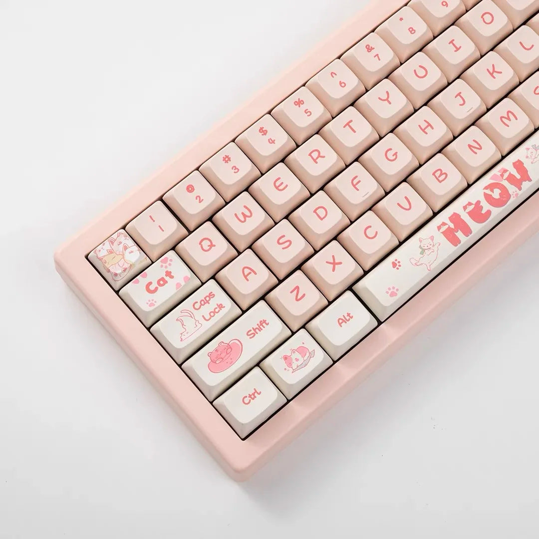 Pink Naughty Cat Keycap