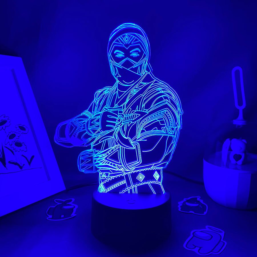 Hot Game Mortal Kombat Sub-zero 3D Nightlights