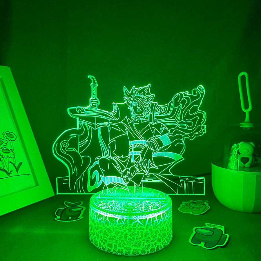 LOL لعبة League of Legends Figure Bladesman Night Light