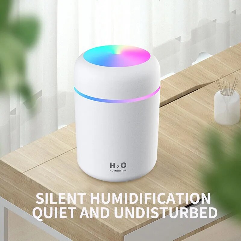 300ML Air Humidifier Colorful Atmosphere Light