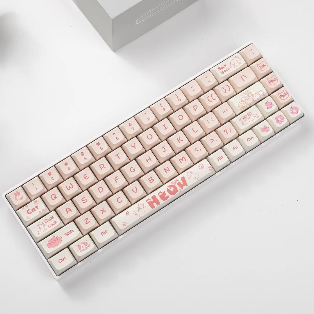 Pink Naughty Cat Keycap