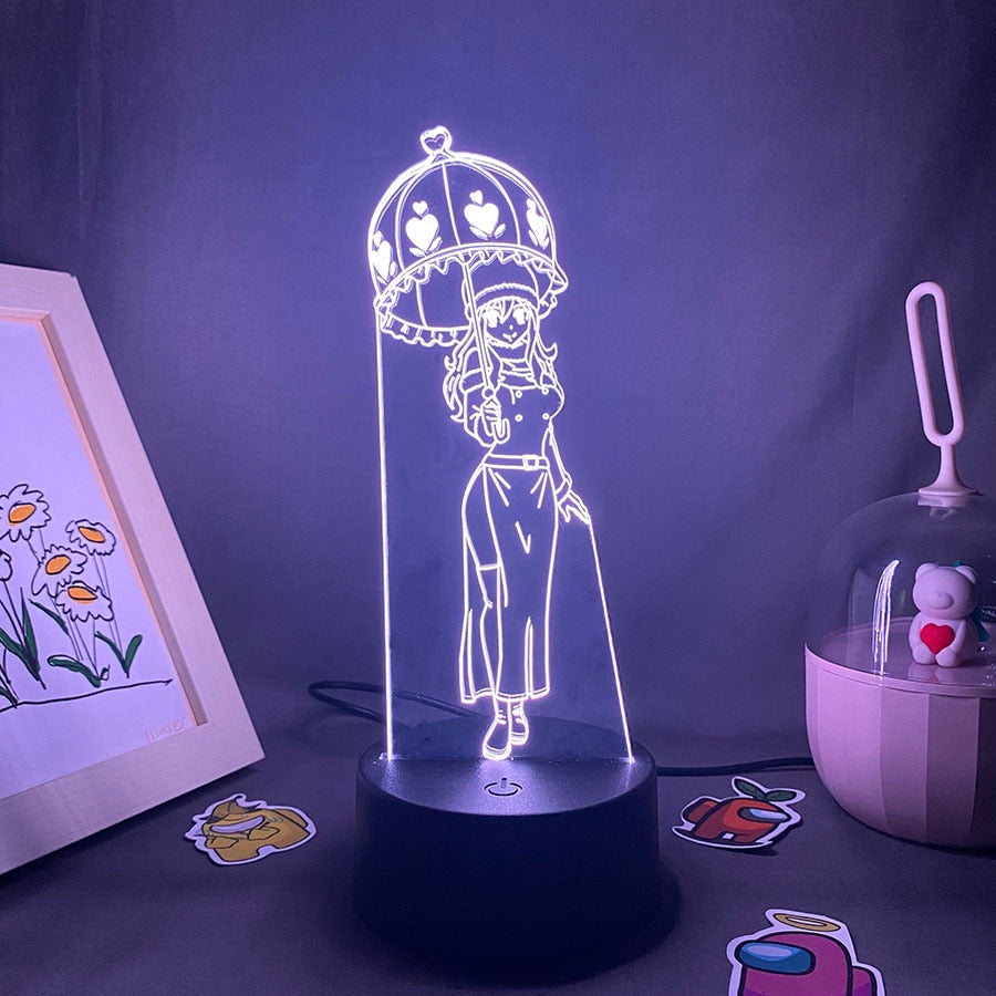 Fairy Tail Figure Juvia Lockser 3D Night Lights