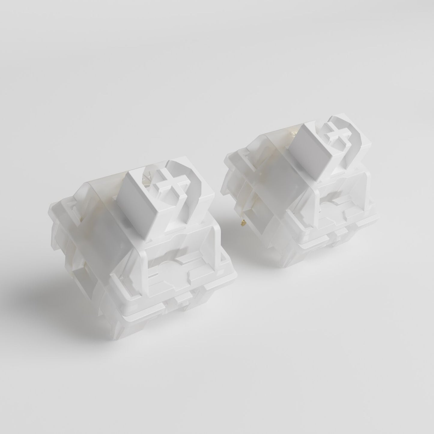 Akko CS Jelly White Switches (10pcs) 3 Pin 35gf Linear Switch Compatible for MX Mechanical Keyboard