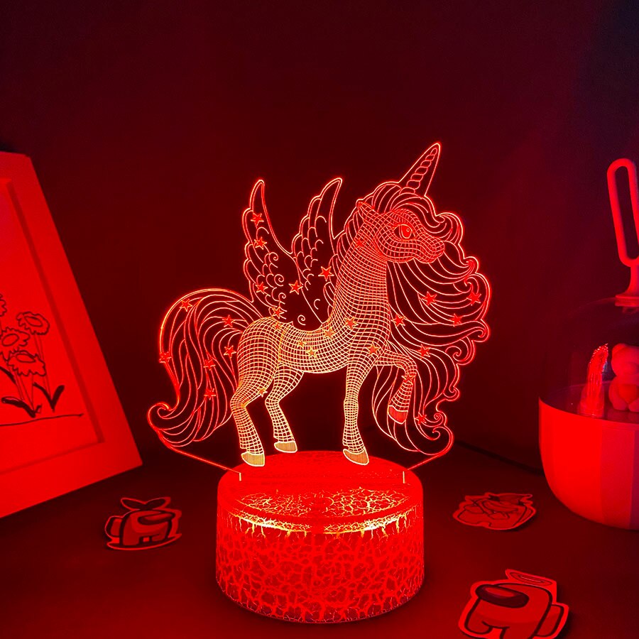 Cute Animal Unicorn 3D Night Lights