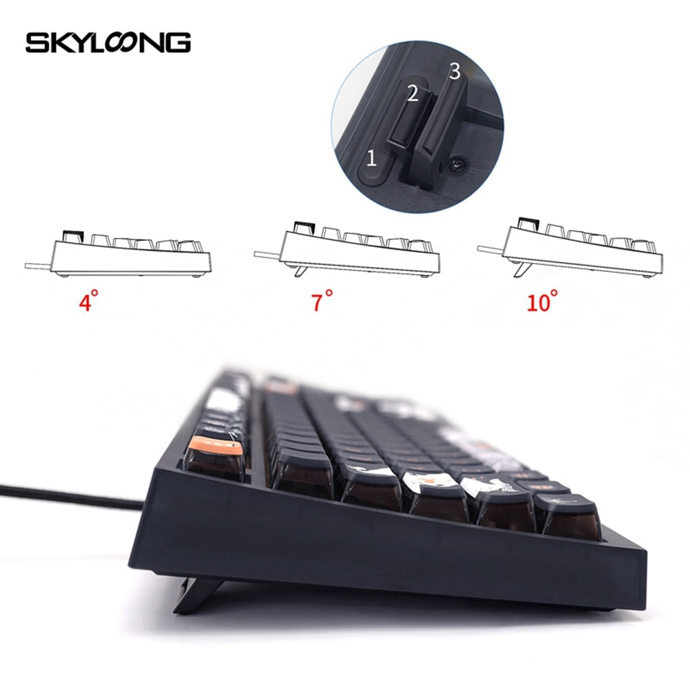 لوحة مفاتيح ميكانيكية SKYLOONG GK75 RGB بصرية