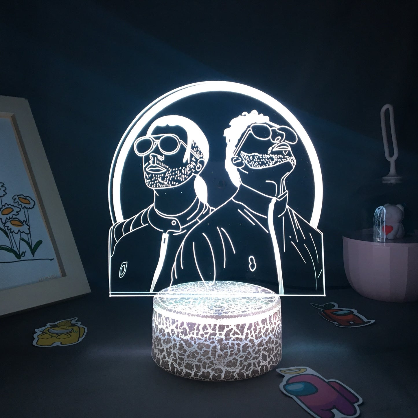 French Rap Group PNL 3D LED Night Light