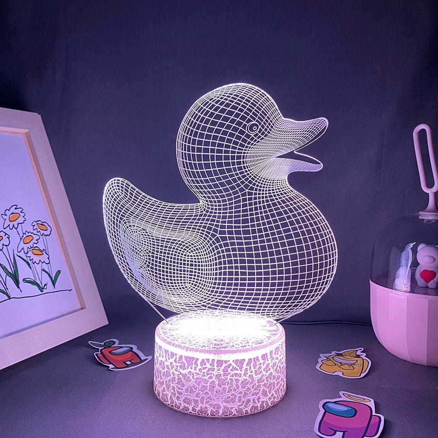 Duck 3D LED Neon Night Lights