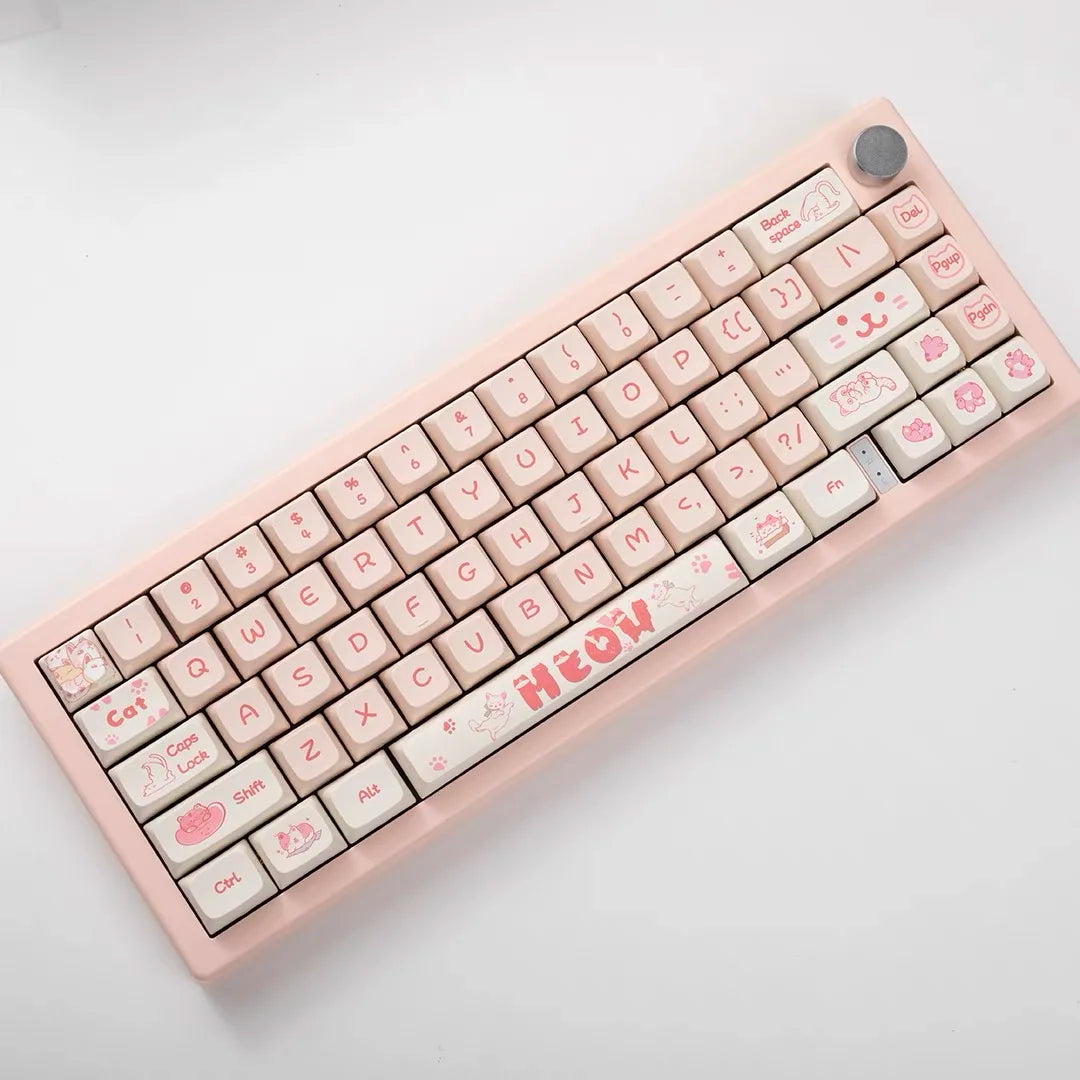 Pink Naughty Cat Keycap