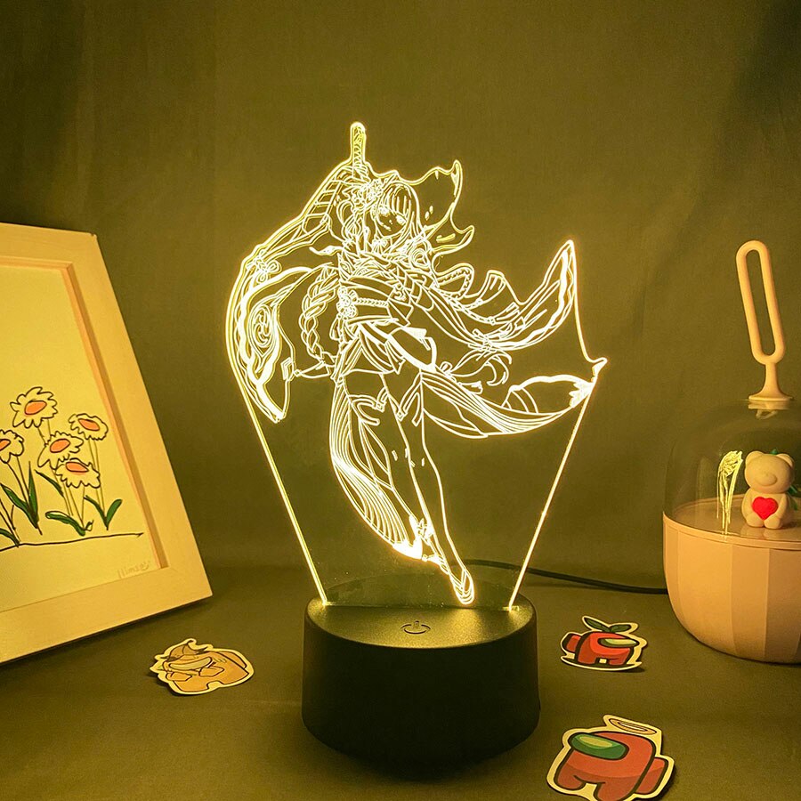 Genshin Impact Game Figure Raiden Shogun-Baal Night Lights