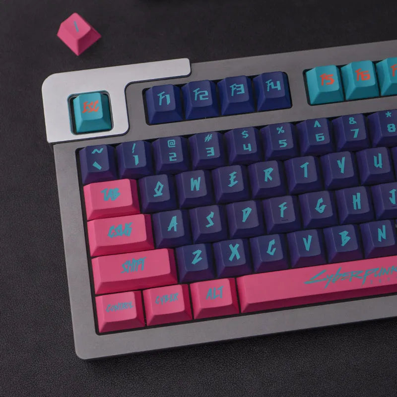 غطاء مفاتيح Cyberpunk PBT