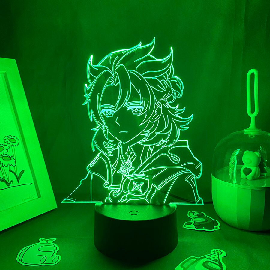 Genshin Impact Game Figure Albedo 3D Night Light