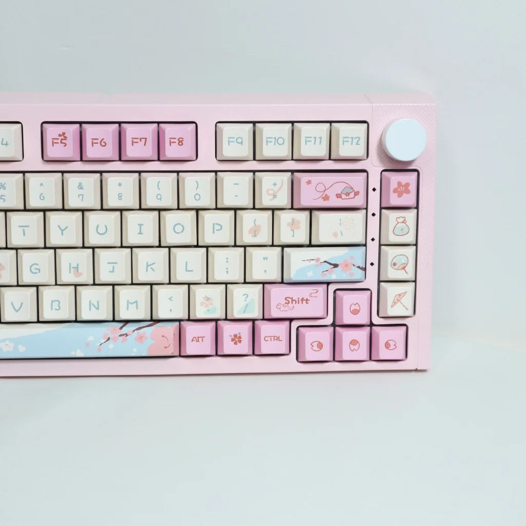 Falling Cherry Theme Keycaps