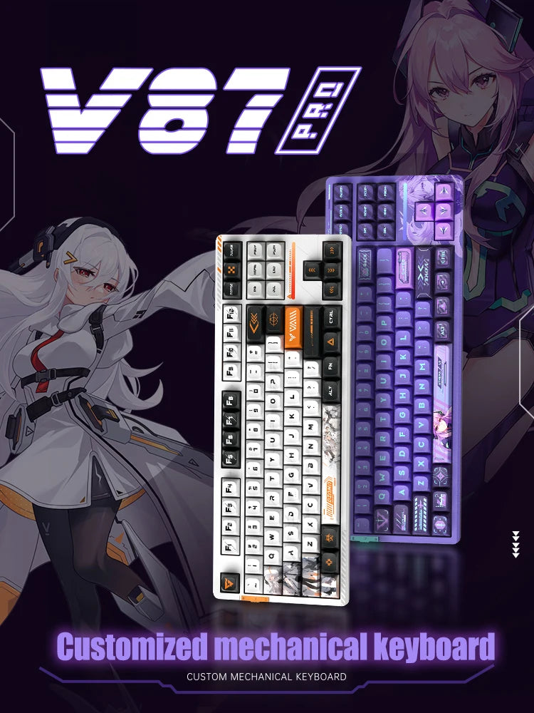 Limited Edition Vgn V87 Three Mode Full Rgb Mechanical Keyboard