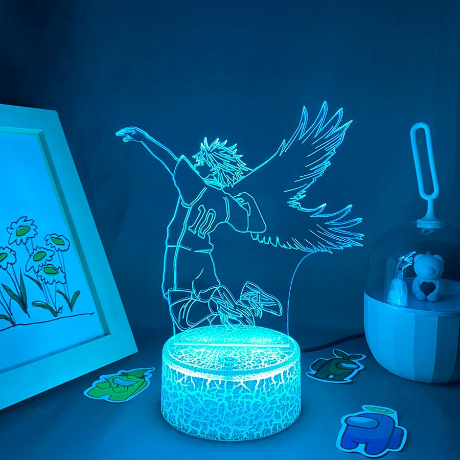 Haikyuu 10 Hinata Shoyo 3D LED Night Light