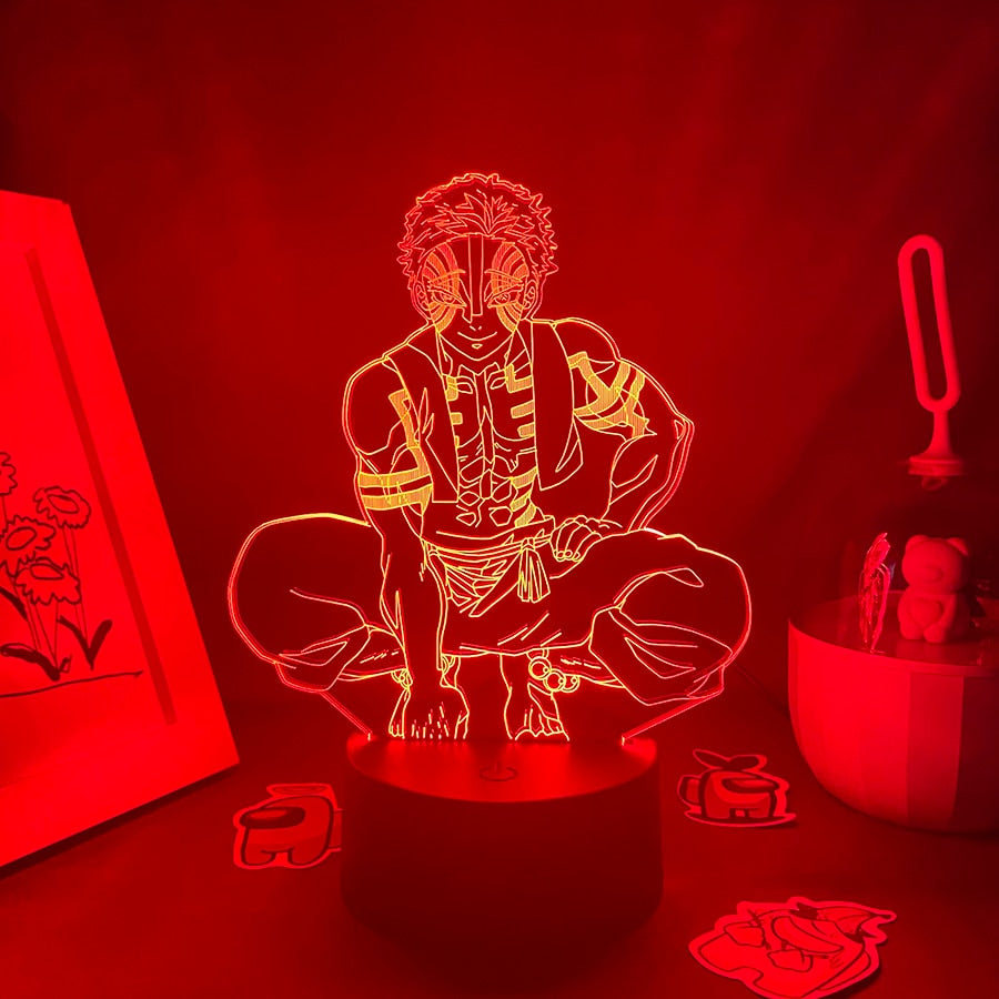 Demon Slayer Figure Akaza 3D Night Light