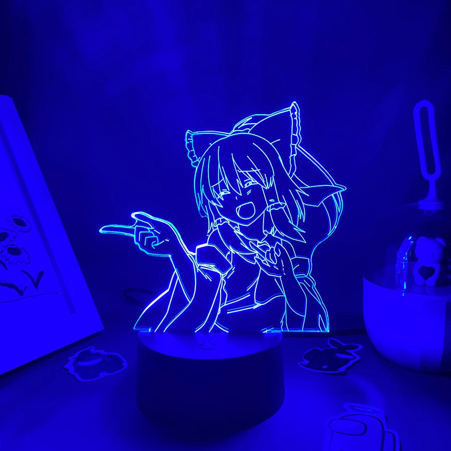 Touhou Project Figure Reimu Hakurei 3D Night Lights