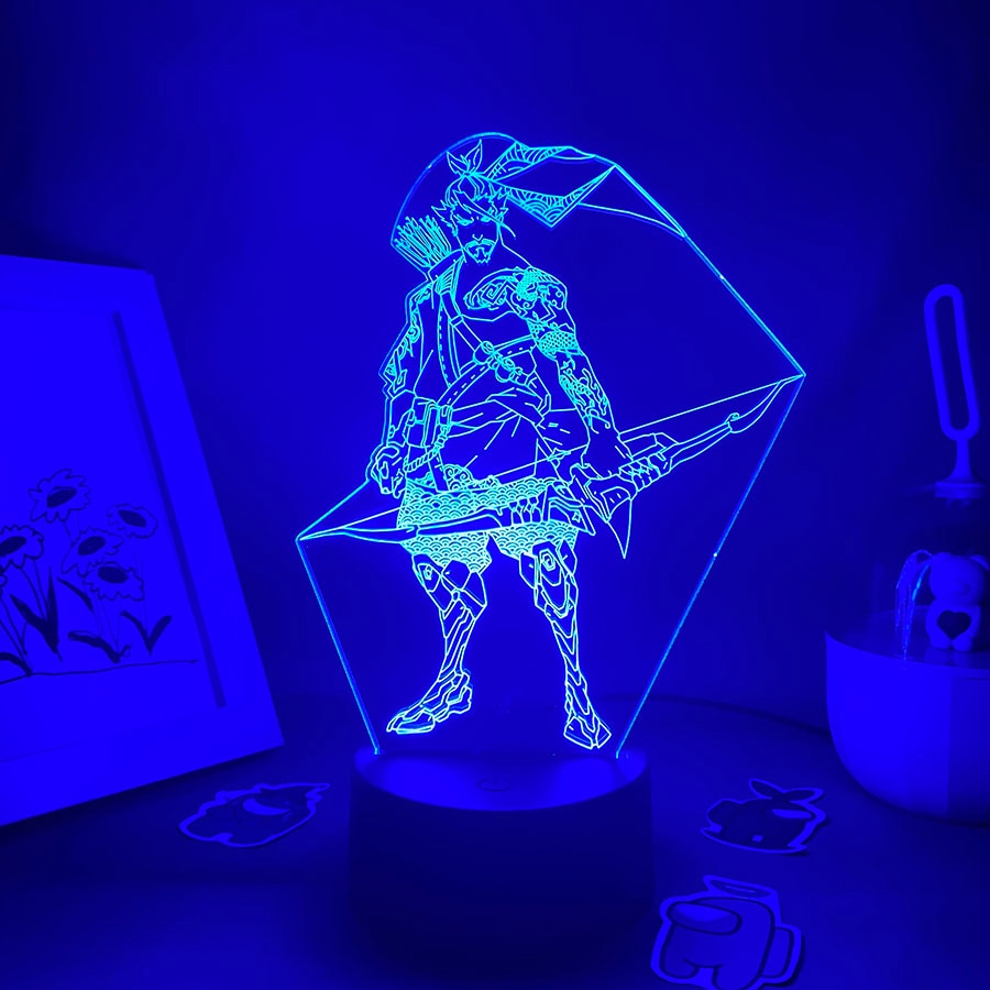 Overwatches OW Game Figure Hanzo 3D Night Lights