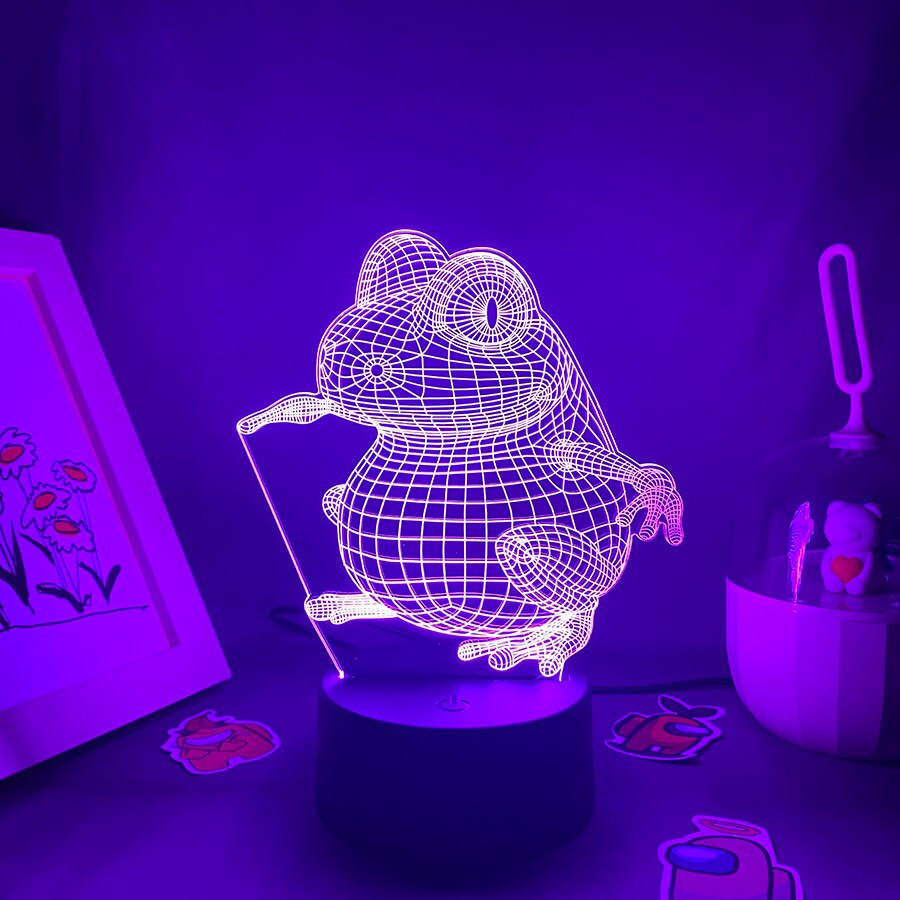 Cute Frog 3D LED Neon Night Lights