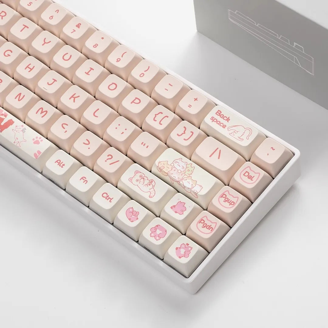 Pink Naughty Cat Keycap