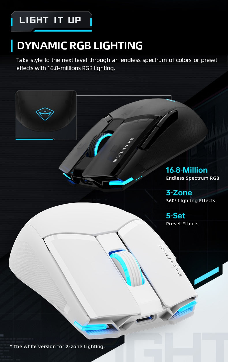 Machenike M7 Pro Gaming Mouse 8000 - 26000DPI 7 Buttons 74g