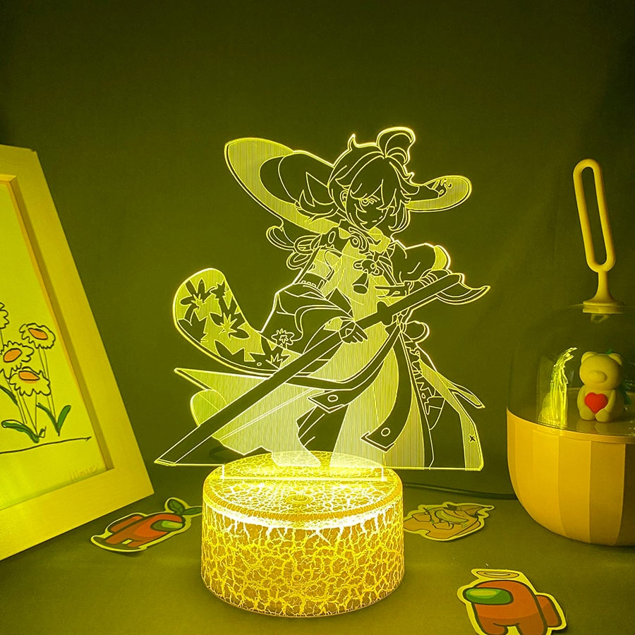 Genshin Impact Kaedehara Kazuha 3D LED Night Lights