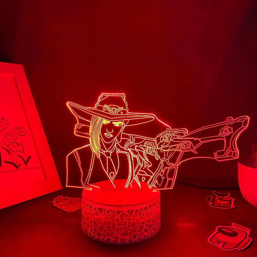 Hero Ashe 3D Led Neon Night Lights