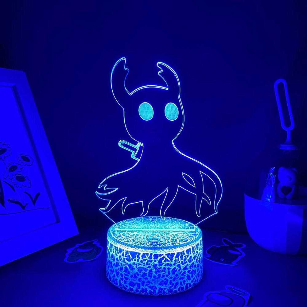 Hollow Knight 3D Neon Night Lights