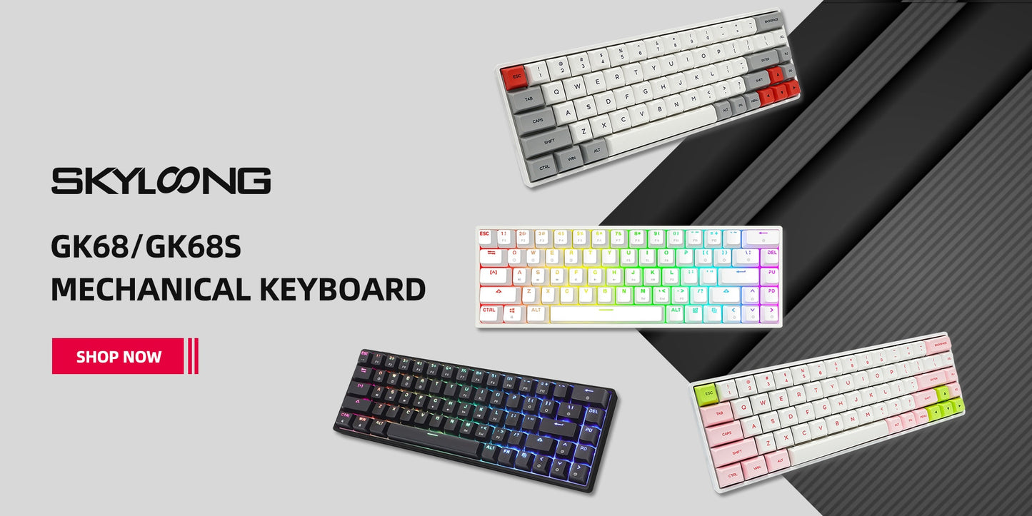 لوحة مفاتيح ميكانيكية SKYLOONG GK75 RGB بصرية