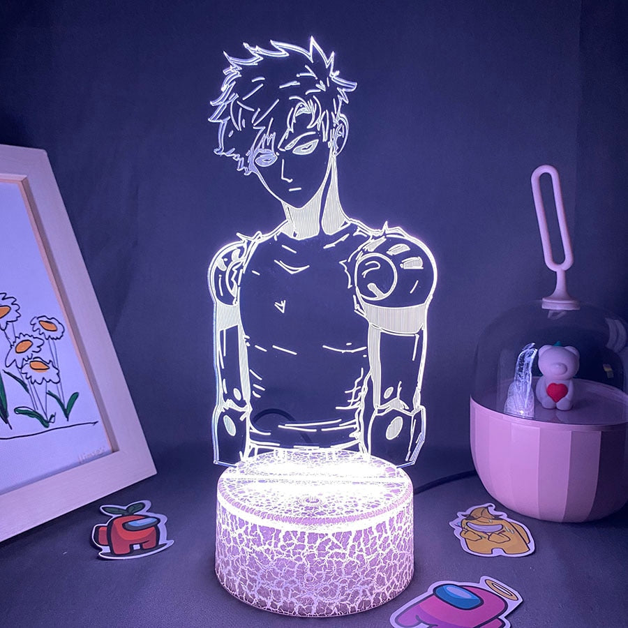 One Punch Man Genos 3D Led Night Light