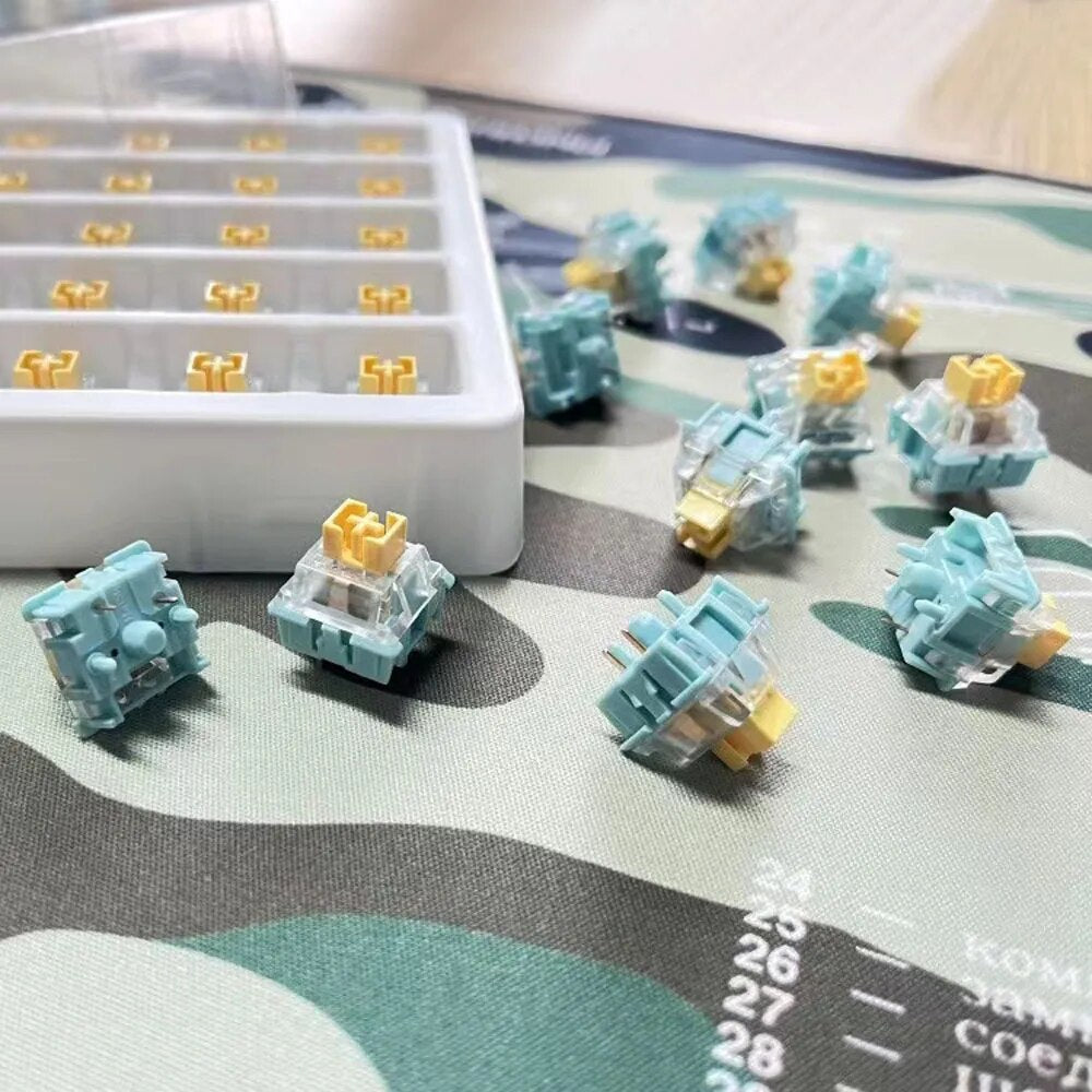 KBDiy Sea Salt Lemon Silent  Linear 5Pin Switches Linear 5Pin