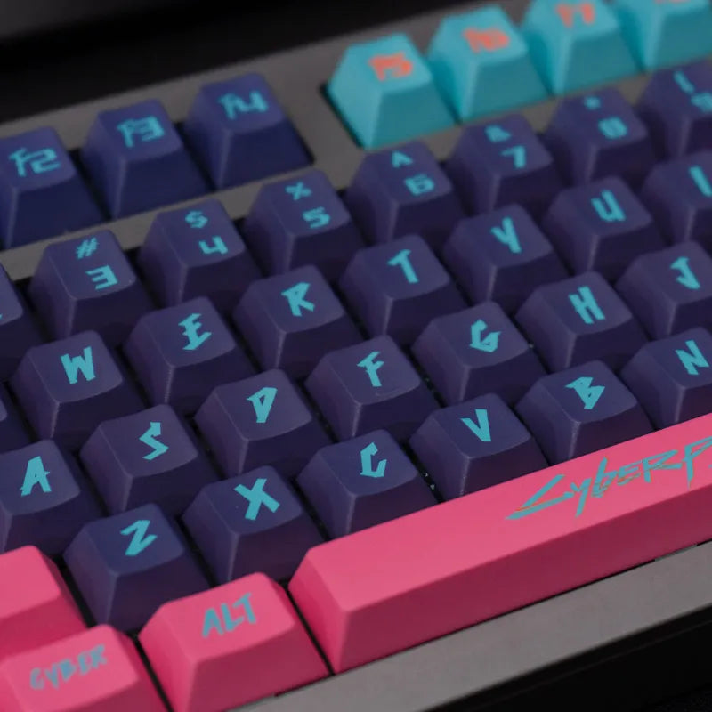 غطاء مفاتيح Cyberpunk PBT