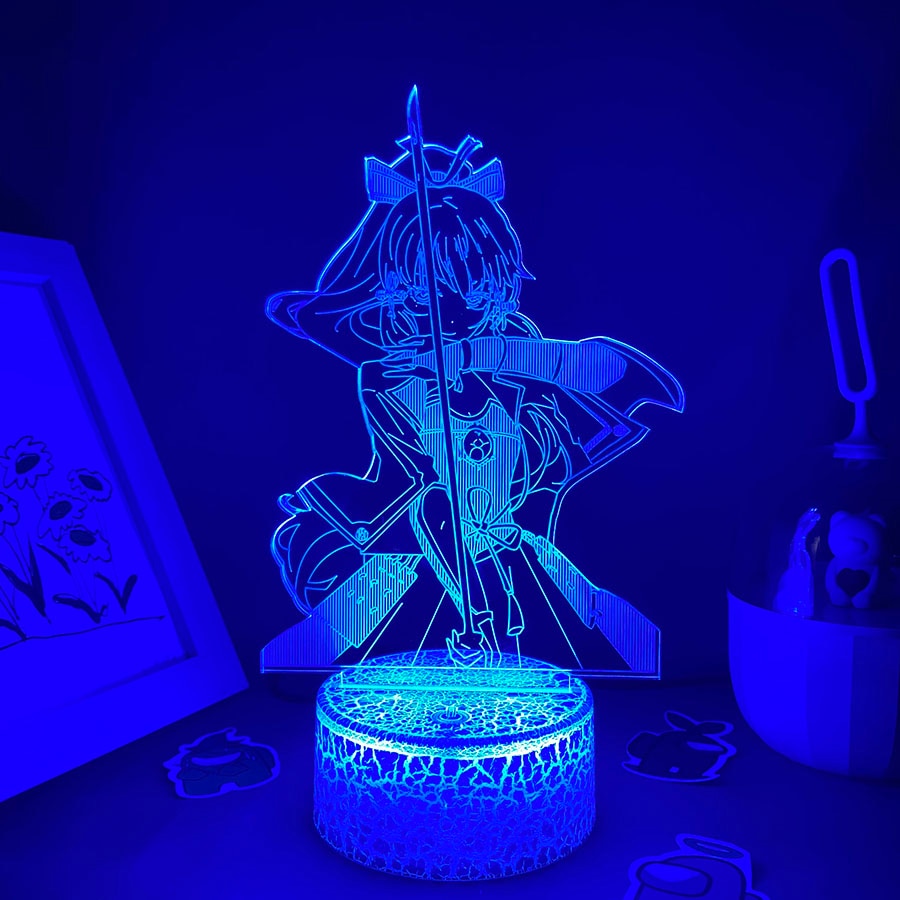 Genshin Impact Kamisato Ayaka 3D Led Nightlights