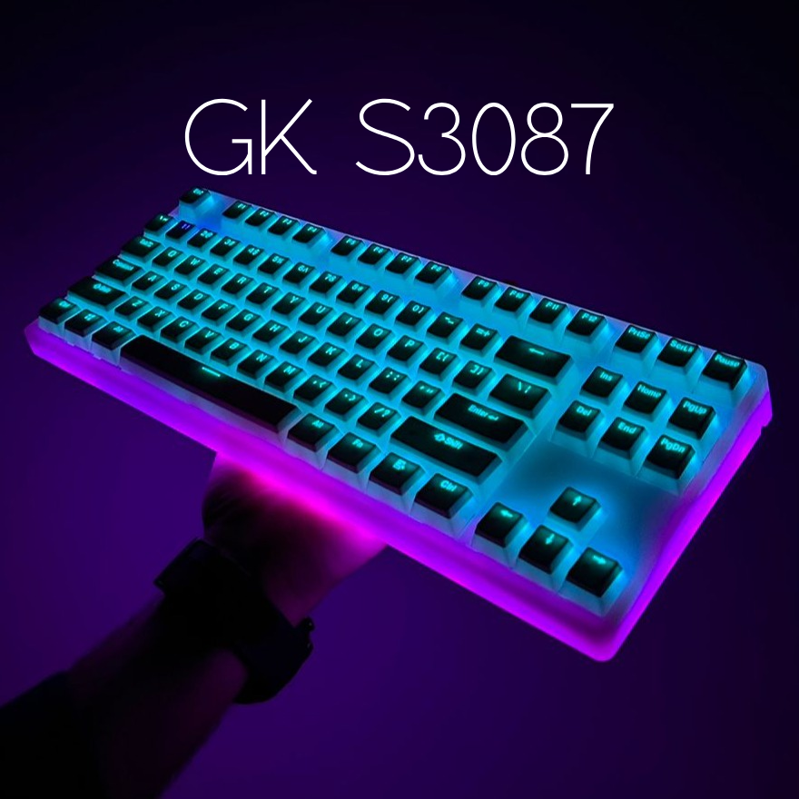 مجموعة لوحة المفاتيح اللاسلكية GK S3087 Full RGB + مجموعة Lubing