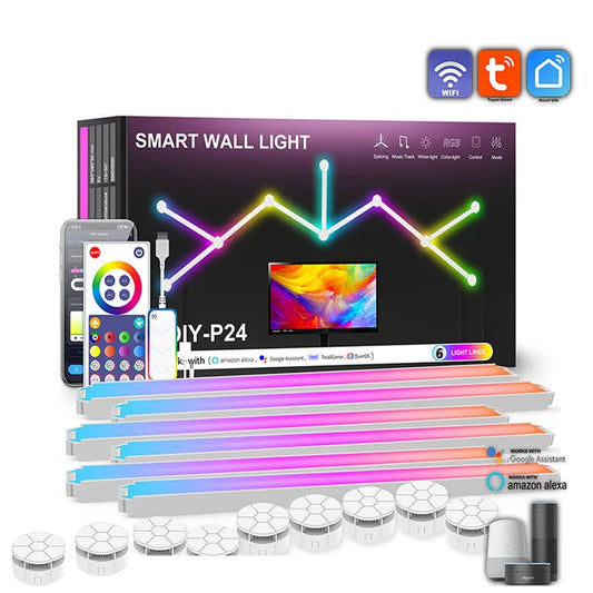 WIFI LED Smart Wall Lamp RGBIC Light Bar