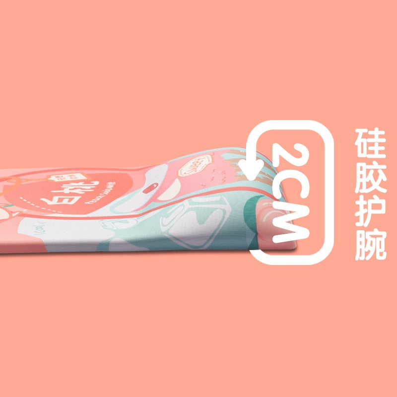 Peach Drink Wrist Rest Pad