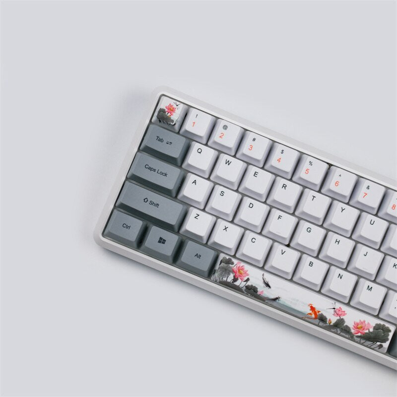 Fish Retro Dye Sublimation PBT Keycaps OEM Profile