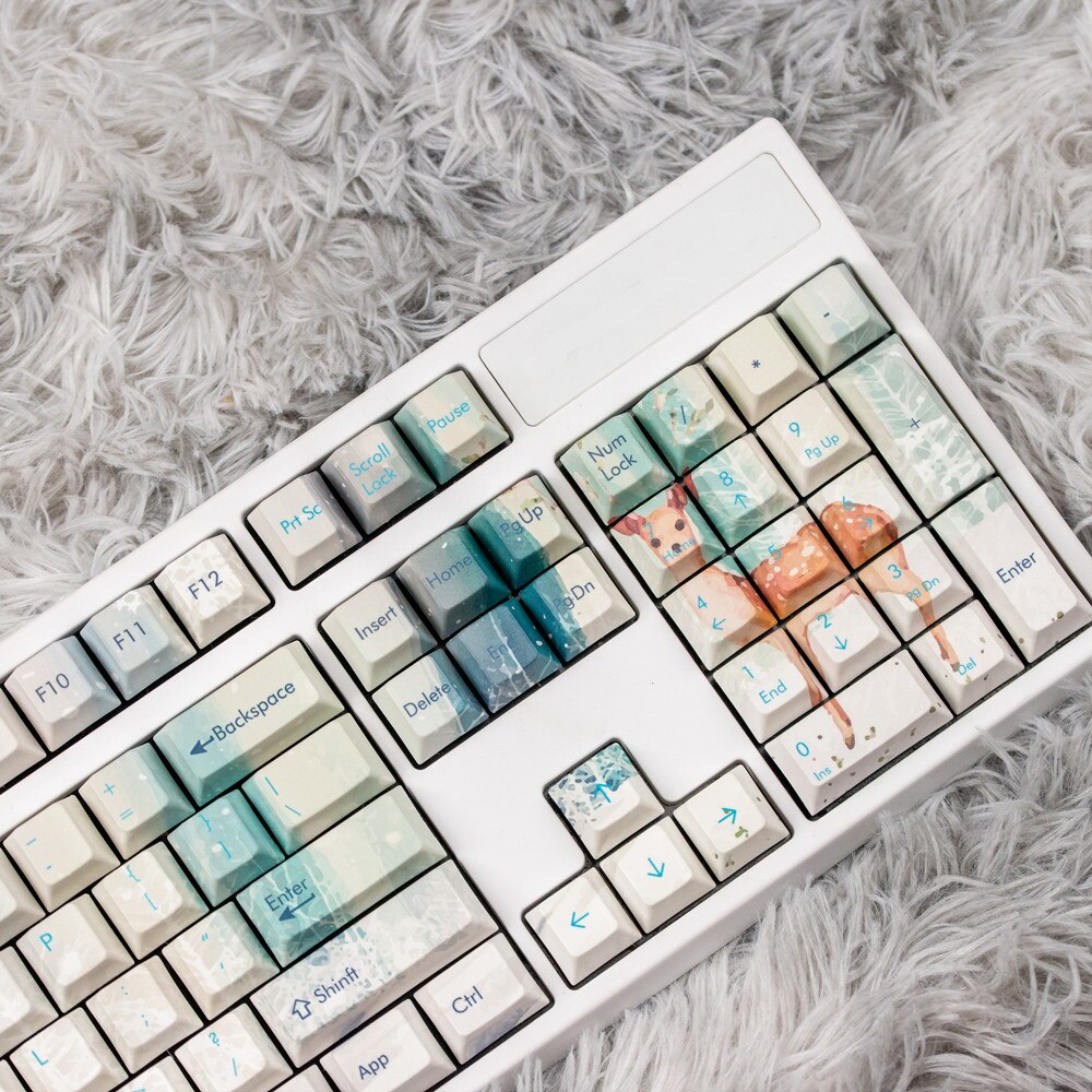 Winter Deer Keycaps PBT Cherry Profile Keycaps