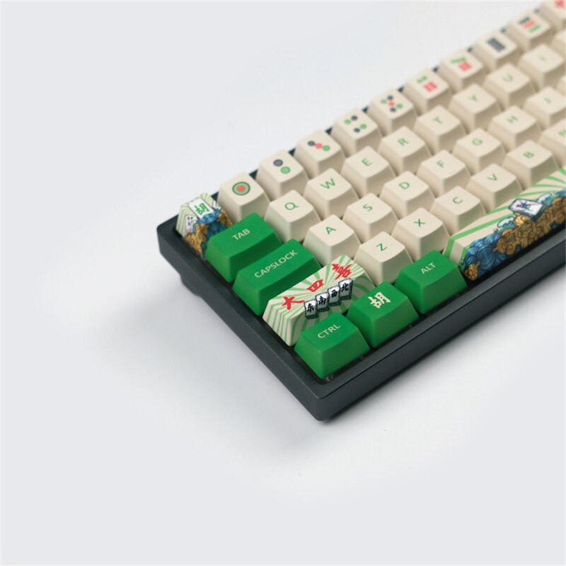 الملف الشخصي OME 68 مفاتيح PBT Mahjong Keycaps