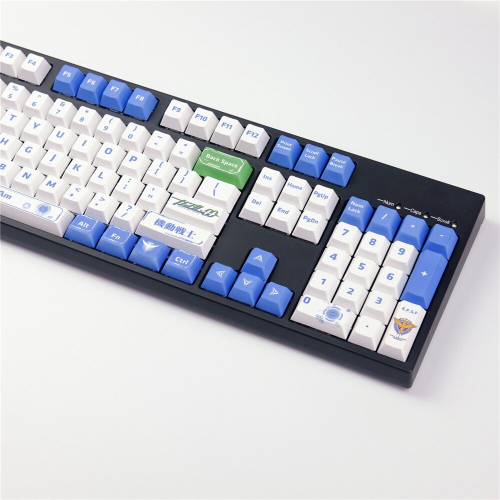 Gundam Solider Keycaps Cherry Profile PBT