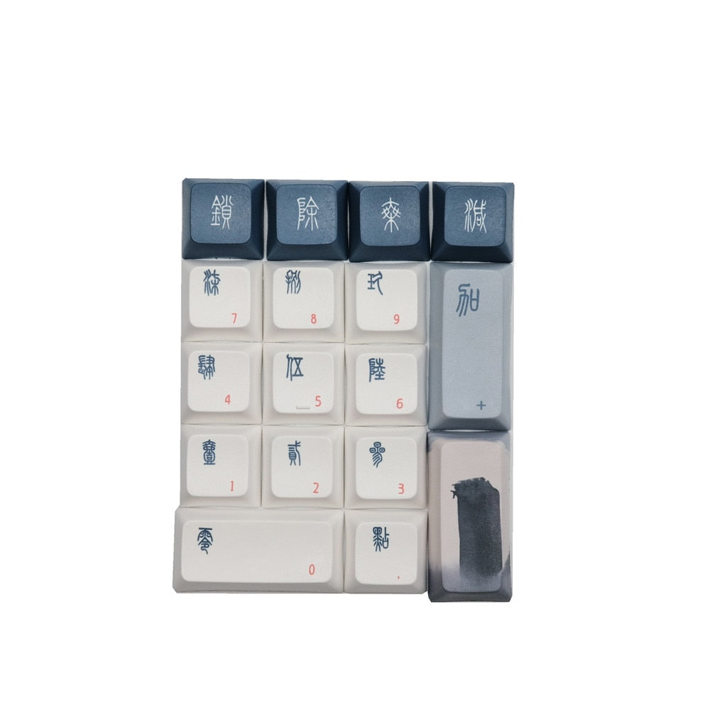 Blue-Crowned Crane Keycaps DSA Profile