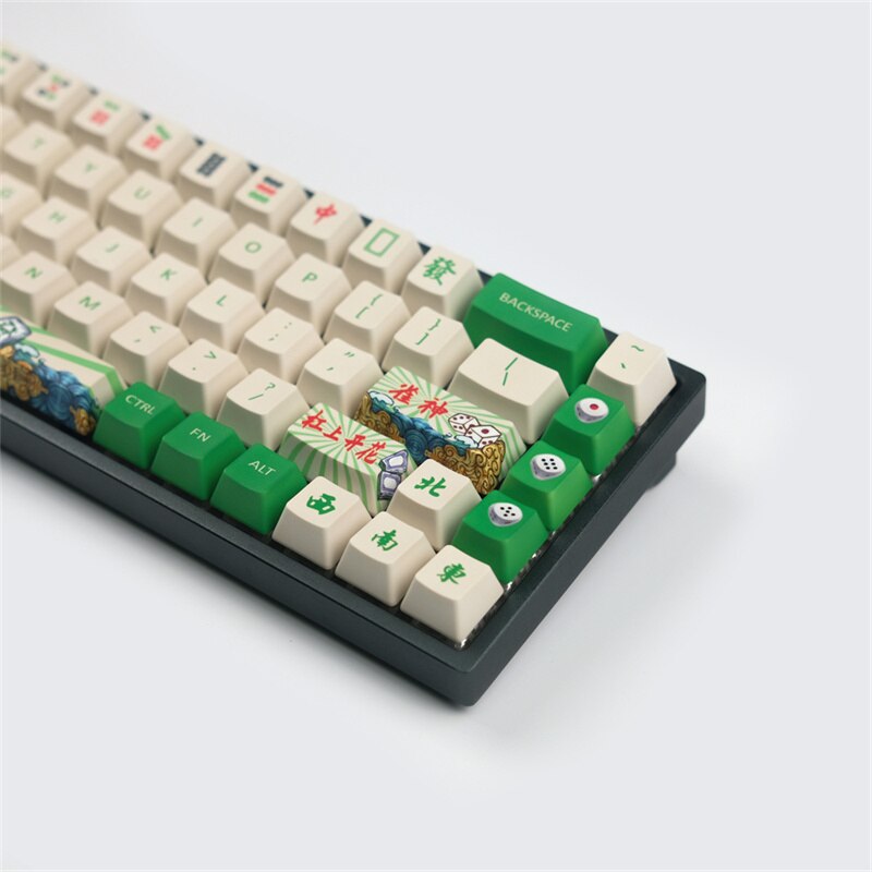 الملف الشخصي OME 68 مفاتيح PBT Mahjong Keycaps