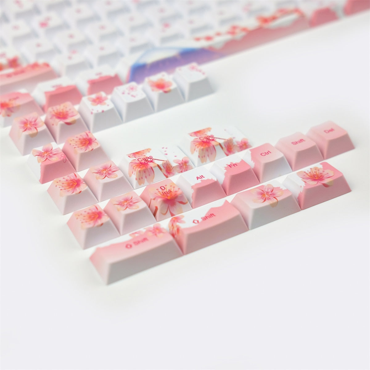 Sakura Keycaps PBT 5 Face Cherry Profile Keycaps