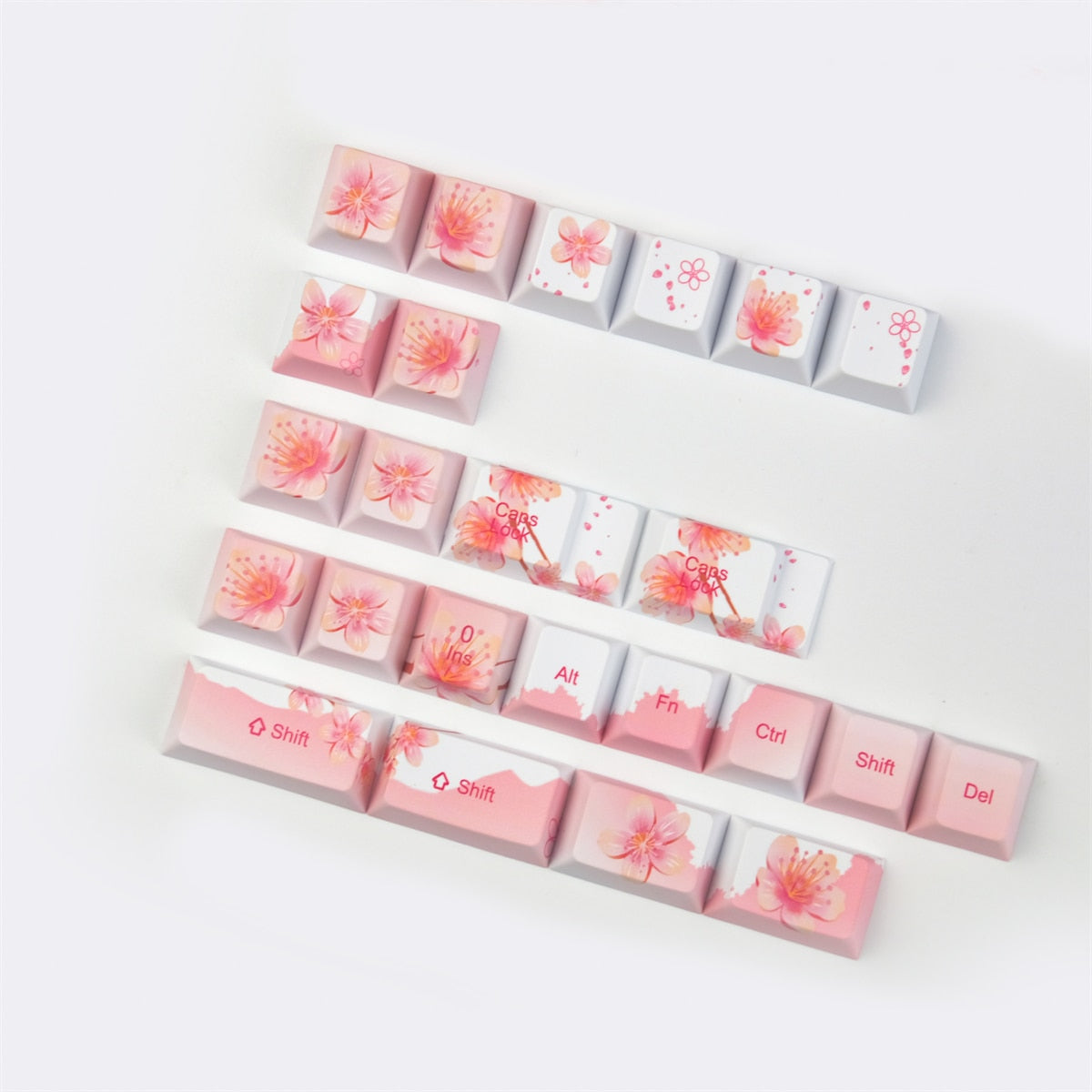 Sakura Keycaps PBT 5 Face Cherry Profile Keycaps