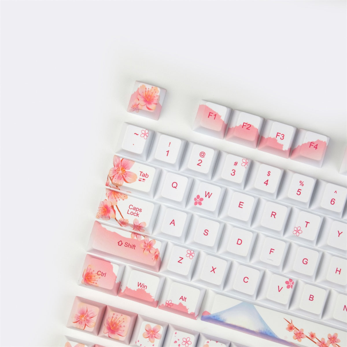 Sakura Keycaps PBT 5 Face Cherry Profile Keycaps